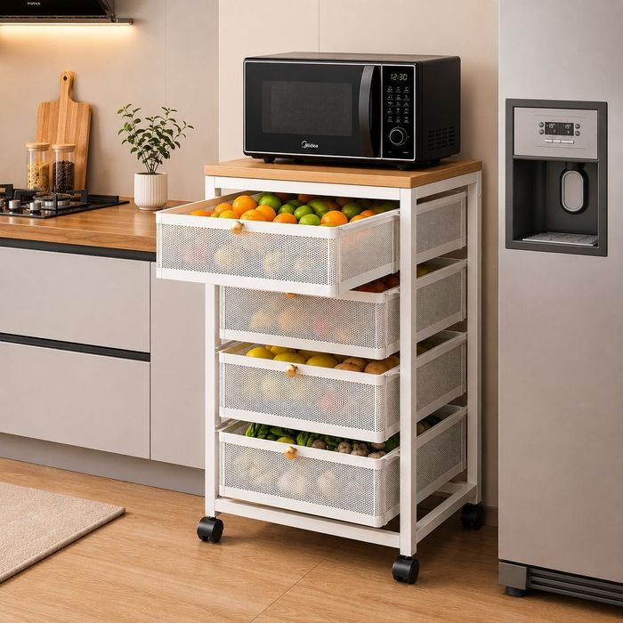 Этажерка для микроволновки, для овощей и фруктов, для кухни