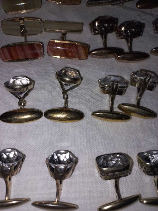 Запонки советские. Серебро 875 проба