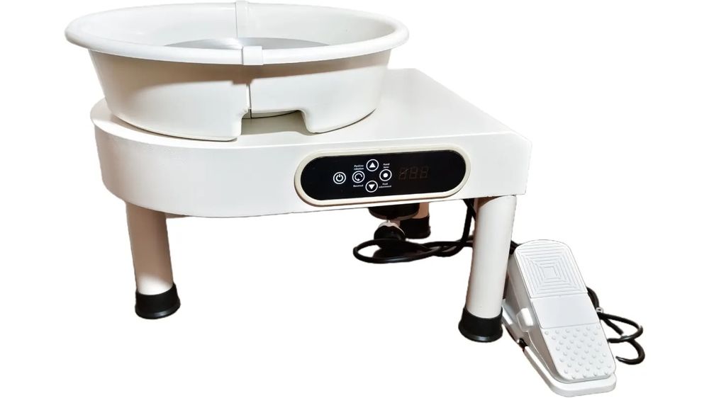 Гончарный круг с ЖК дисплеем + глина, инструменты