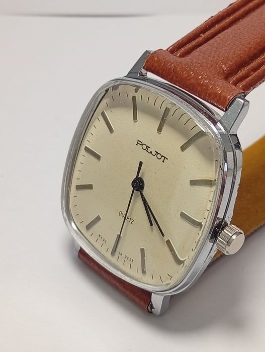Руски мъжки ръчен кварцов часовник  POLJOT  ПЛЕТ.