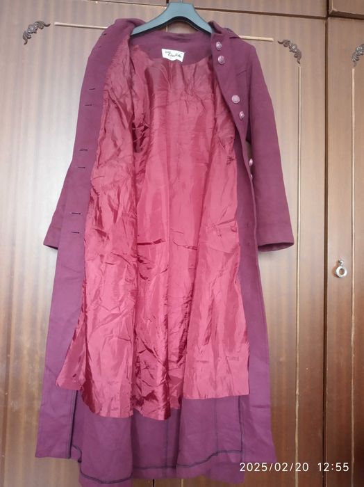 Дамско палто с качулка /вталено/