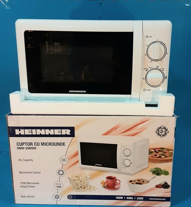Cuptor cu microunde HEINNER 20 L 700 W NOU - 250 Lei