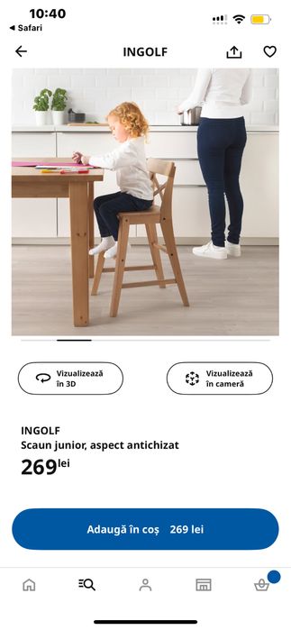 Set 2 scaune copii IKEA