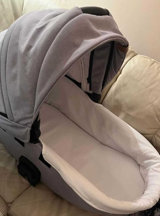 Детска бебешка количка 3 В 1 DADA PARADISO MAX 500 SILVER LIGHT