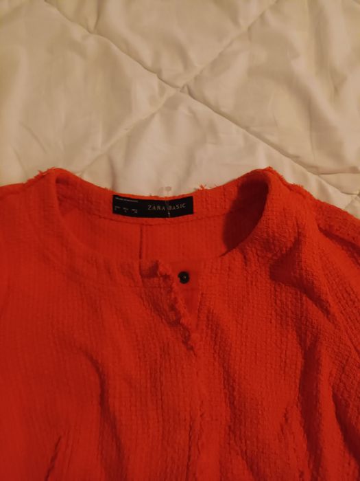 Sacou portocaliu Zara de femei marimea M