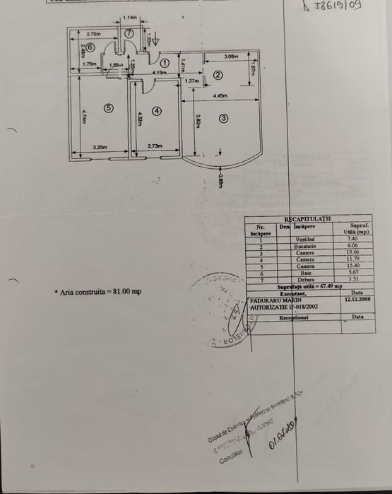 Apartament 3 camere + Loc de parcare- Direct proprietar