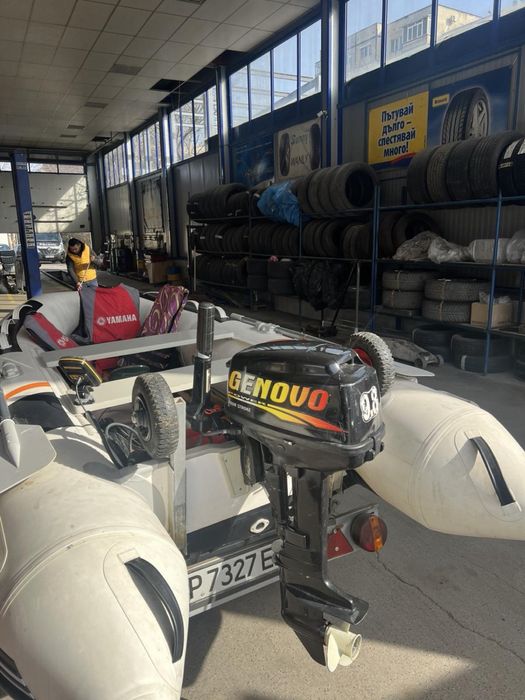 Лодка Zander + мотор Genovo 9.8 к.с. + колесар – ОТЛИЧНО състояние