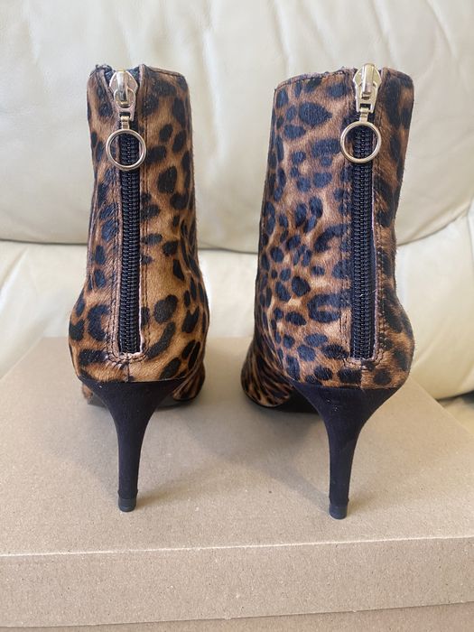 Next - дамски боти естествена кожа с косъм