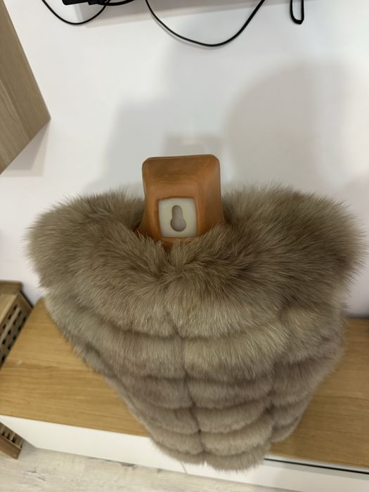 Ofertă!Vestă blană Vulpe naturală