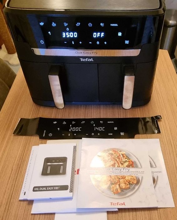 Friteuza cu aer cald Tefal Dual Easy Fry XXL EY9428E0