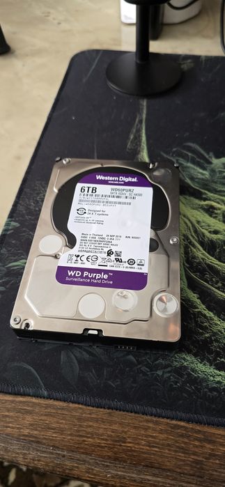 *НОВ* 6TB HD Western Digital Purple WD Internal Hard Drive SATA 3.5"