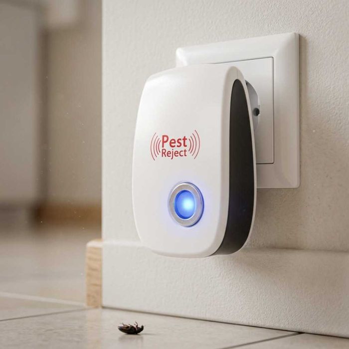 Ултразвуков репелент Pest Reject – Ефективна защита от гризачи и насекоми без химикали