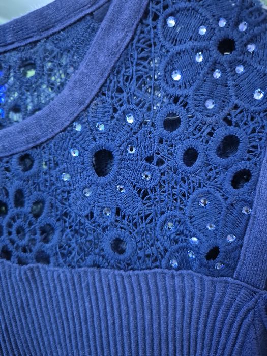 Rochie(bluza) tricotată cu cristale