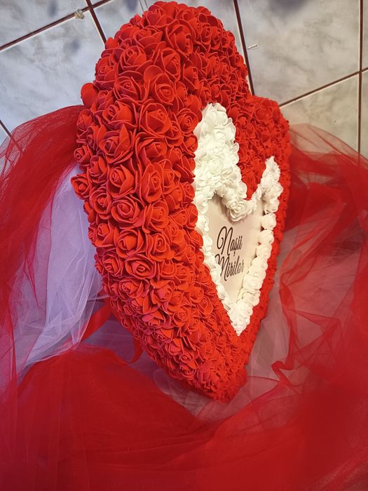 Inimioara Decorativa Masina Nunta DeLuxe