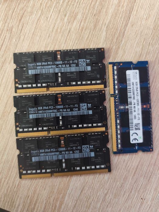 Memorie sodimm 8GB DDR3 1600MHz PC3-12800S 2Rx8 – Samsung Hynix Elpida