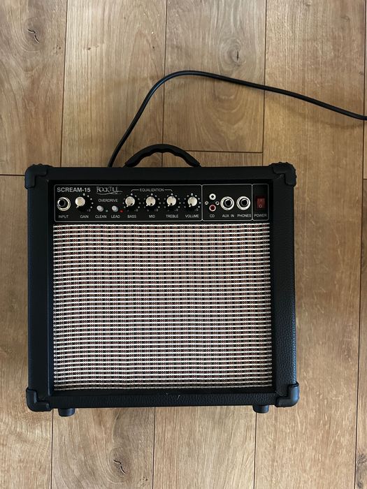 Amplificator chitară electrică Rocktile Scream-15 (15W) – Ca nou, fără nicio zgârietură!