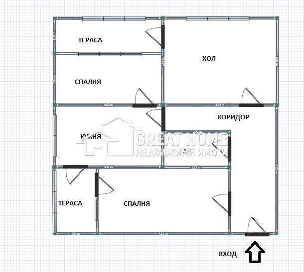 Продава се Четиристаен апартамент в Търговище, Запад 2 - 76 кв.м за 1007 €/кв.м - Снимка #6