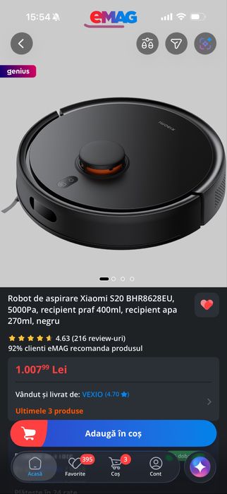 Robotel aspirator Xiaomi S20