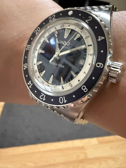 Vând ceas Mido Ocean Star GMT nepurtat, în garanție