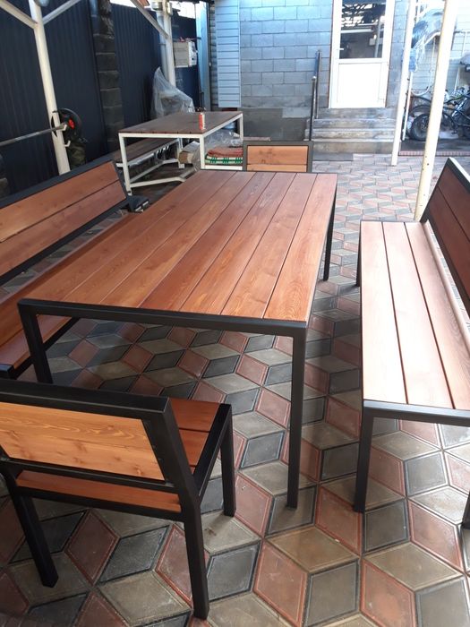 Столы, лавочки, стулья LOFT.