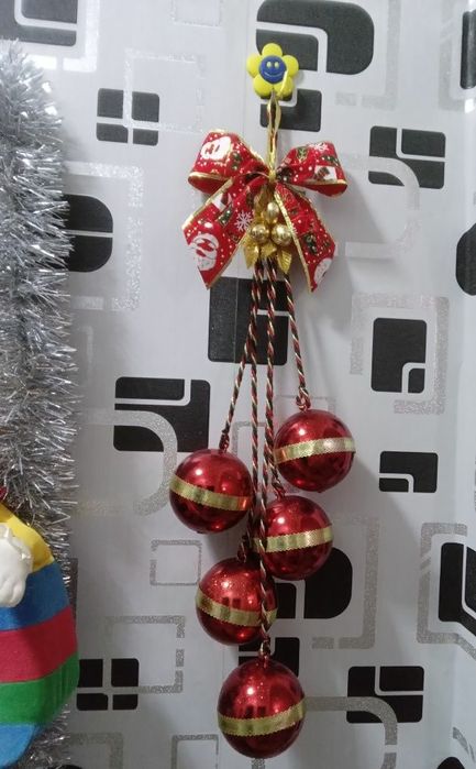 Новогодние  ЁЛКА  и Гирлянды, БОЛЬШИЕ Снежинки 3 ШТУКИ совпласэтал