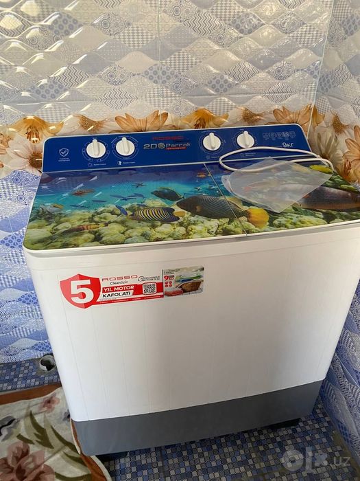 Kir yuvish mashinasi yangi ishlatilmagan9 kg lik 5 yillik kafolati bor