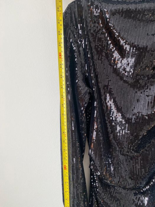 Элегантна  черна  рокля с пакйети  Zara /XL/