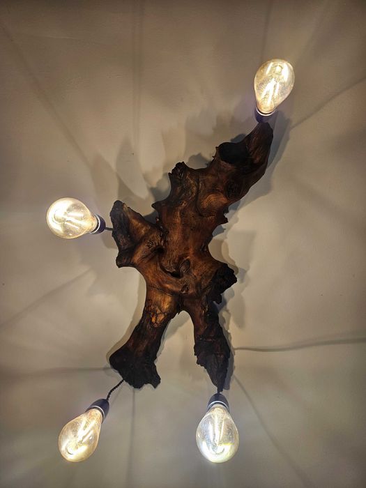 Lampa/lustra lemn masiv