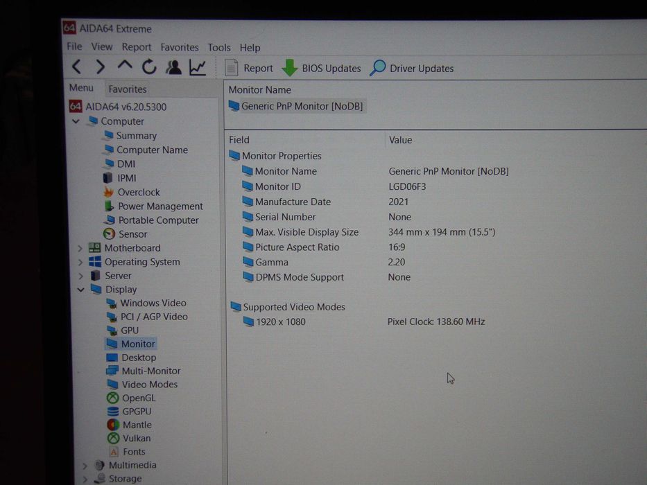 Zbook Fury G8 15.6'' FHD i7-11800H SSD 512Gb RAM 16GB nVidia T1200 4Gb