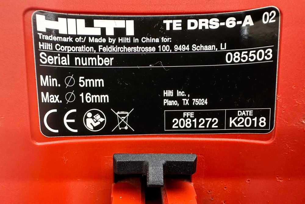ТОП ЦЕНА! Hilti TE 6-A36 AVR - Акумулаторен перфоратор с прахоуловител