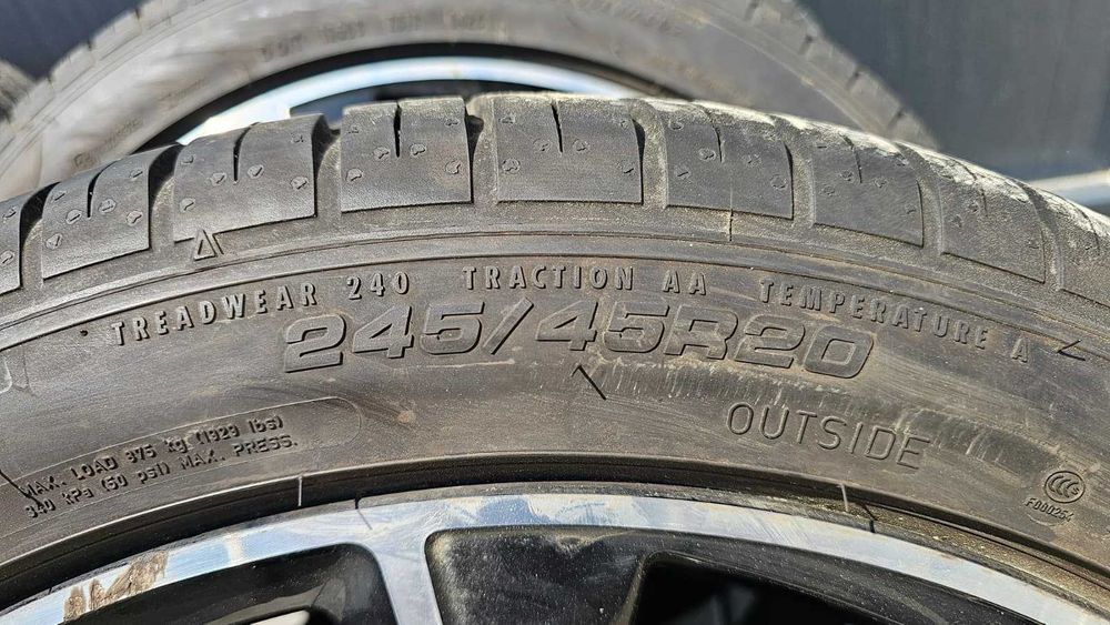 Jante Aliaj VOLVO OEM + Cauciucuri Vara 245 / 45 / R20