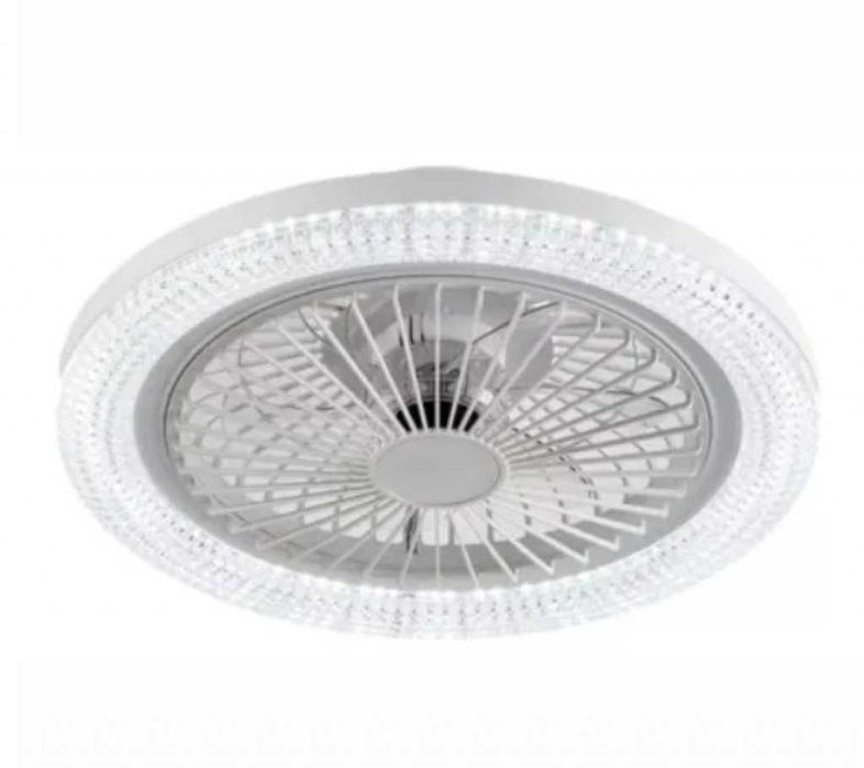 2в1 Smart LED RGB Лампа Вентилатор за таван с дистанционно управление