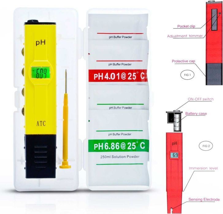 Дигитален Ph метър с калибрационни комплекти Neuftech