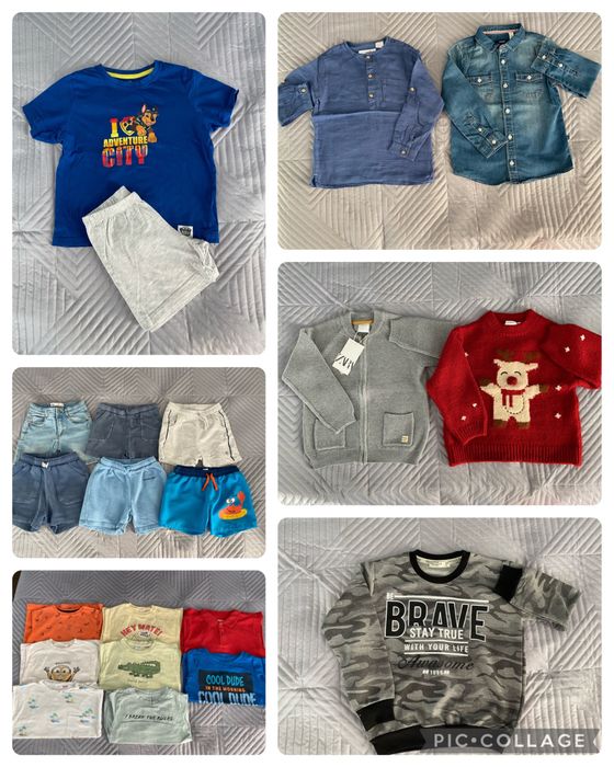 Дрешки Zara и Okaidi за момче (110 см.) 4-5 г