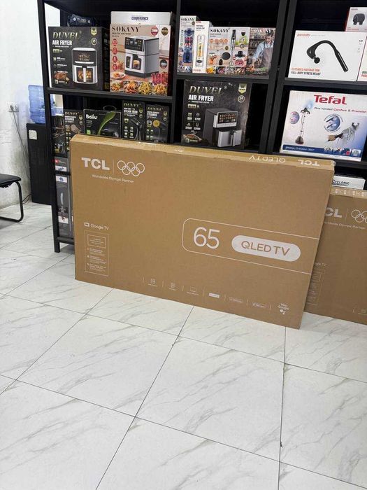 Телевизор TCL 65 T6D QLED 4K Google TV установка есть доставка бонус