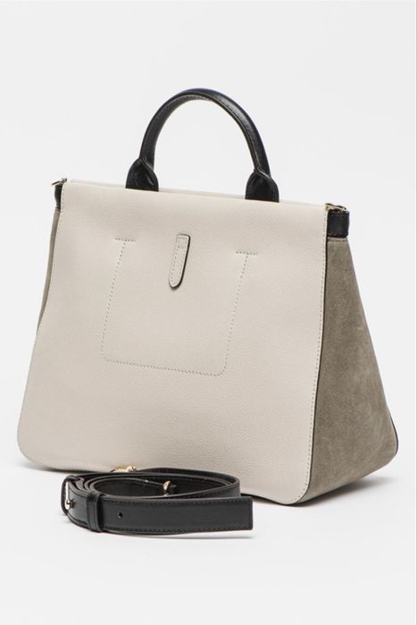 Furla Кожена чанта Palazzo с велур