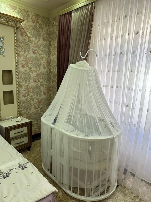 Овальная кроватка-трансформер 3-в-1