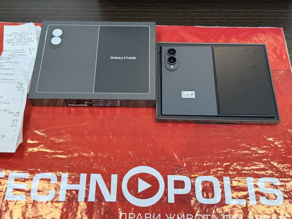 !!! KATO НОВ 256GB Samsung Z Fold 8 Гаранция Technopolis 2028 Graphite