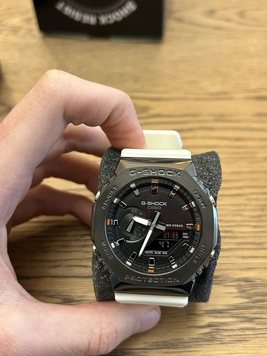 Ceas Casio G-SHOCK 2100 Series (CasiOak) Black & White – Nou, în cutie
