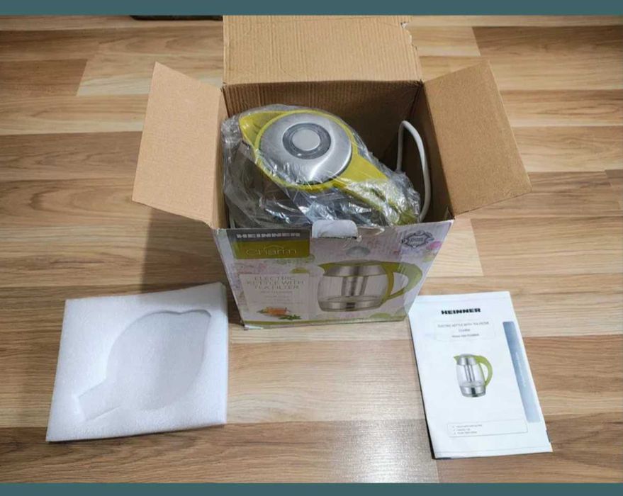 Fierbator inox sticla  garanție filtru ceai