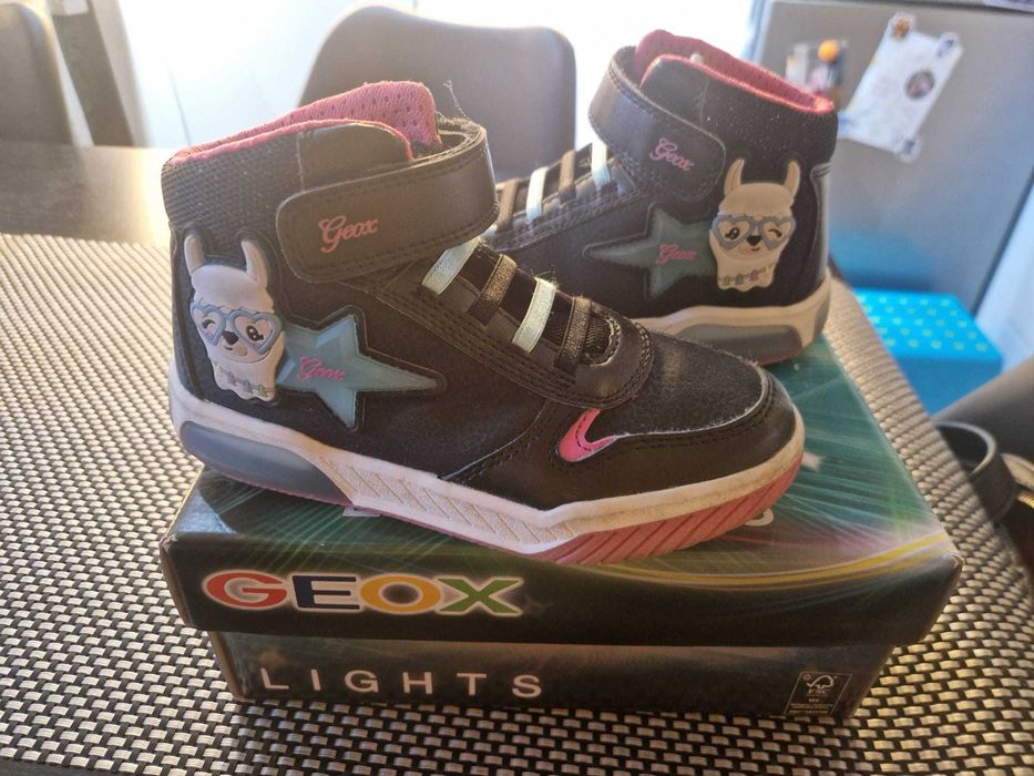 Geox Sneakers J Inek Girl J36ASC 0CENF C9B4A S Negru Marimea 29