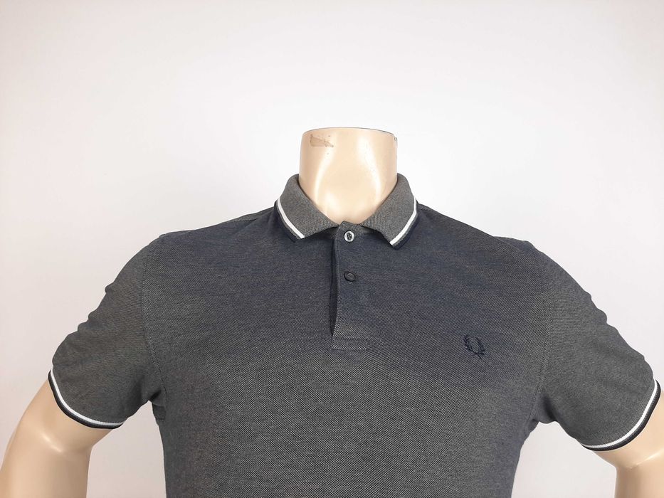 Fred Perry Twin Tipped - Оригинална мъжка тениска с яка размер L