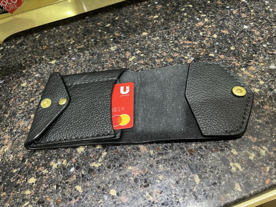 Кожанный кошелек, ручная работа.