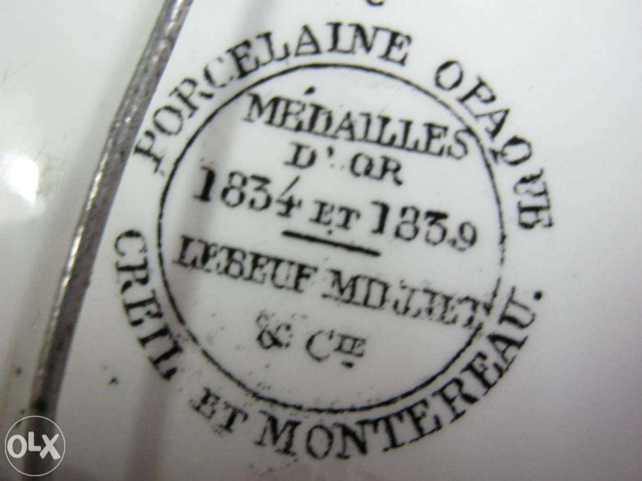 Farfurie veche,cca1840.Portelan MONTEREAU!