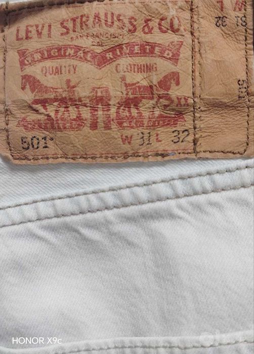 Levi's 501 Белые Джинсы / W31 / Y2K. Винтаж. Редкость.