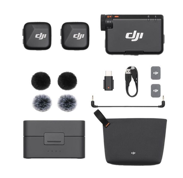 Новый микрофон DJI MIC MINI в полной комплектации