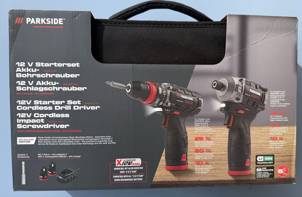 set de bormașini 12v Parkside Performance