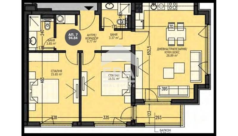 Продава се Тристаен апартамент в София, Младост 4 - 110 кв.м за 1719 €/кв.м - Снимка #2