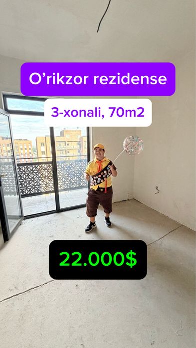 O’rikzor rezidense kvartira sotiladi