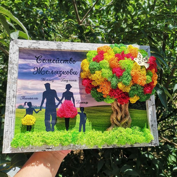 Пана с естествен скандинавски мъх